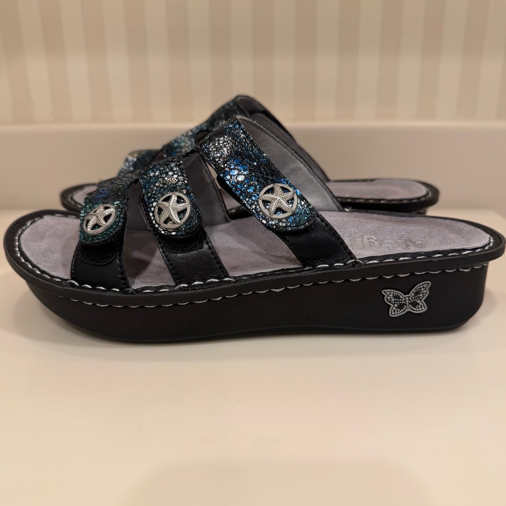 Alegria Leather Sandal Strap Detail Dinah Deep
Sea - Picture 6 of 15